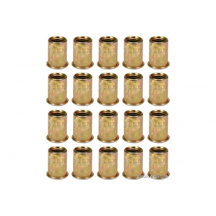 Нітогайка сталева YATO; М3, l= 9 мм, 20 шт. [125/500]