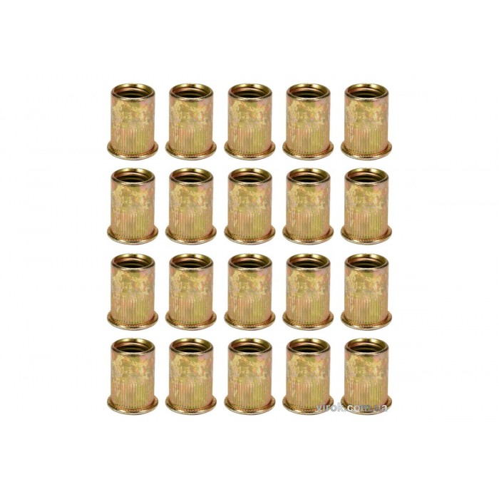 Нітогайка сталева YATO; М5, l= 13 мм, 20 шт. [75/300]