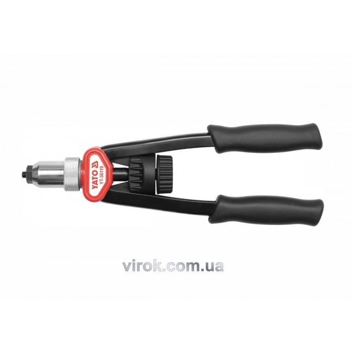 Заклепочник дворучний YATO для нітогайок М5-12 мм, L= 338 мм [6/120]