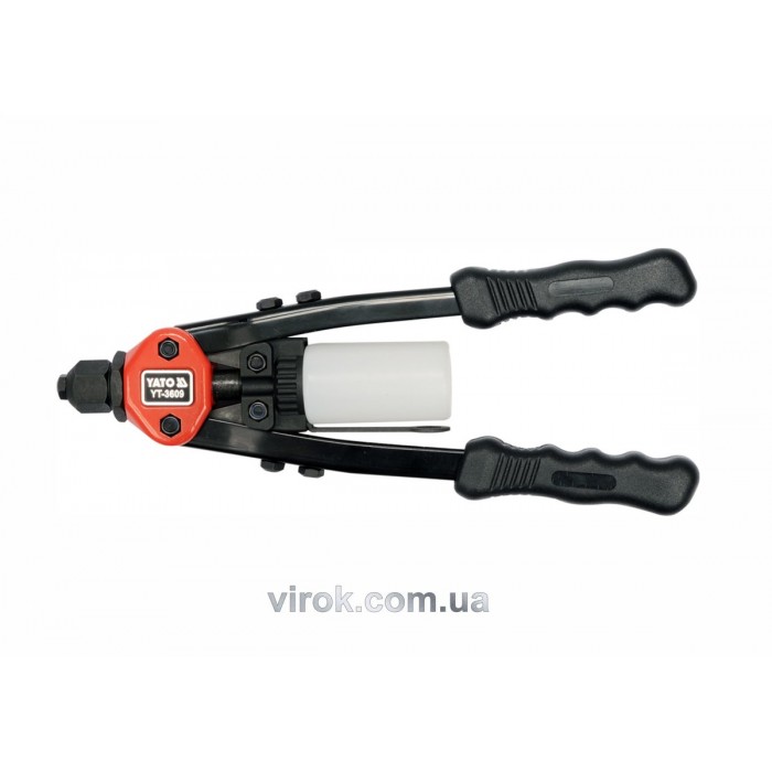 Заклепочник дворучний YATO для нітів Ø=3,2; 4; 4,8; 6; 6,4 мм, l= 330 мм [16]