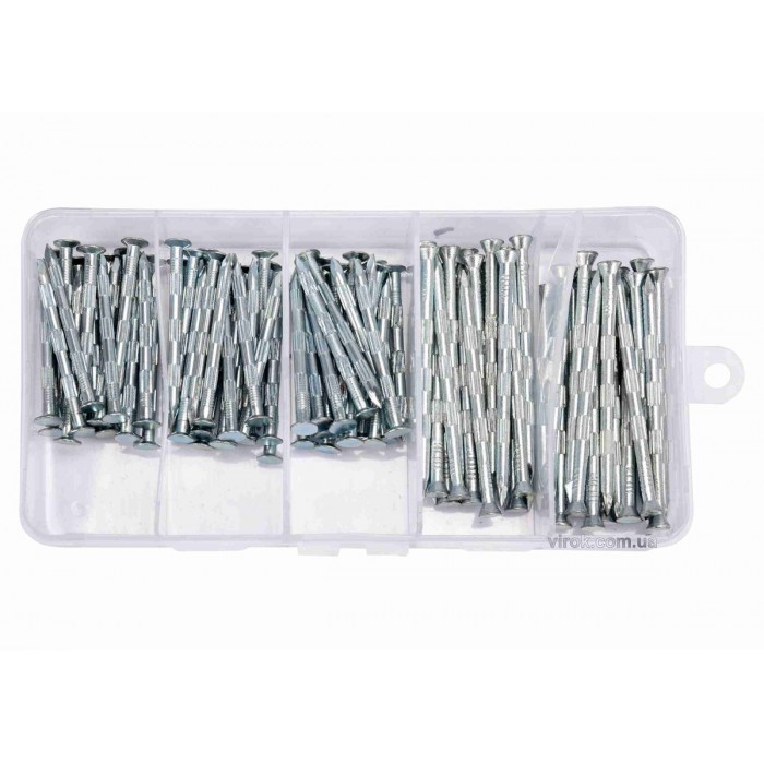 Цвяхи оцинковані до бетону YATO : 3.5 х 50 мм, 3.5 х 70 мм, 106 шт. (DW)