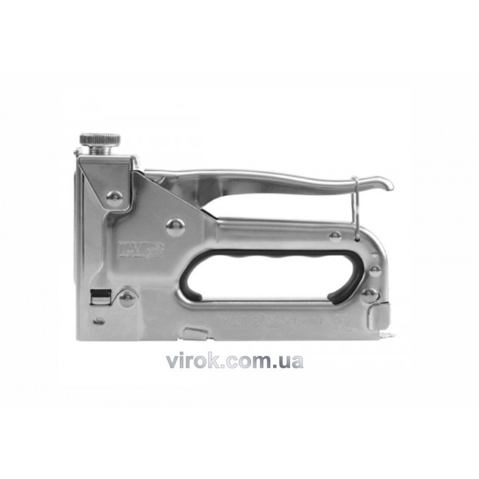 Степлер з регулятором сили YATO : для скоб b=11,3 мм, h= 4-14 мм, t= 0,7 мм [12/24]