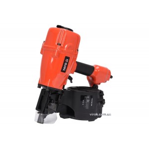 Пістолет цвяхозабивний, пневматичний, барабанний YATO для цвяхів t= 2.5-3.3 мм, h=50-90мм, 8 Bar(DW)