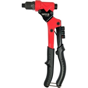 Заклепочник YATO з обертовою головкою l=275мм, для нітів Ø=2,4; 3,2; 4,0; 4,8мм, нітогайок М3-М6 [8]