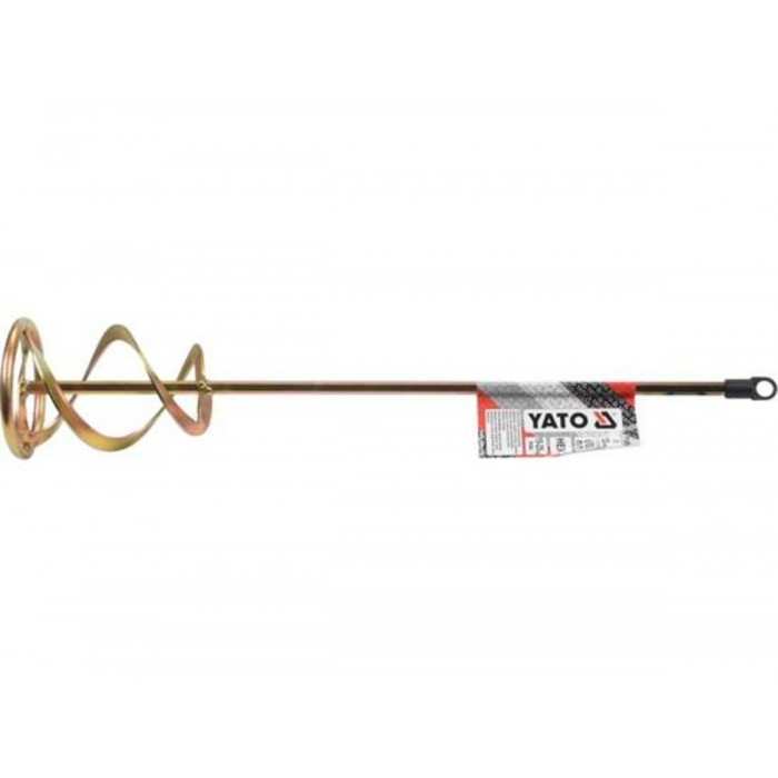 Міксер для буд.сумішей оцинкований YATO: Ø=120 x 600мм, НЕХ, 15-25 кг [14]