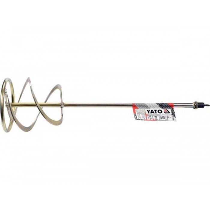 Міксер для буд.сумішей оцинкований YATO: Ø=160 x 600мм, М14, 20-30 кг [8]