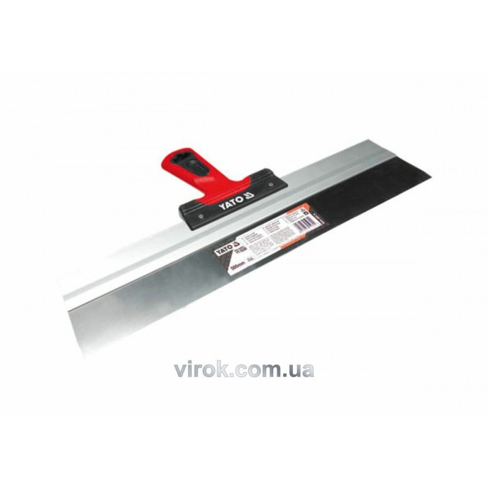 Шпатель фасадний YATO : 350 мм. холоднокатана нержавійка, двокомпонентна ручка [20]