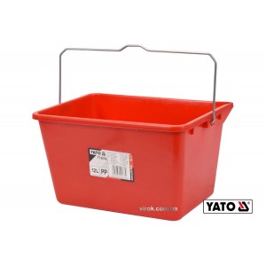 Відро для малярних робіт YATO : V= 12 л, з поділками літрів, пластикове [10/360]