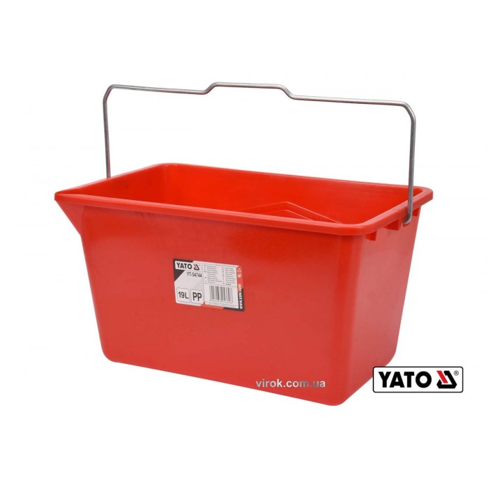 Відро для малярних робіт YATO : V= 19 л, з поділками літрів, пластикове [10]
