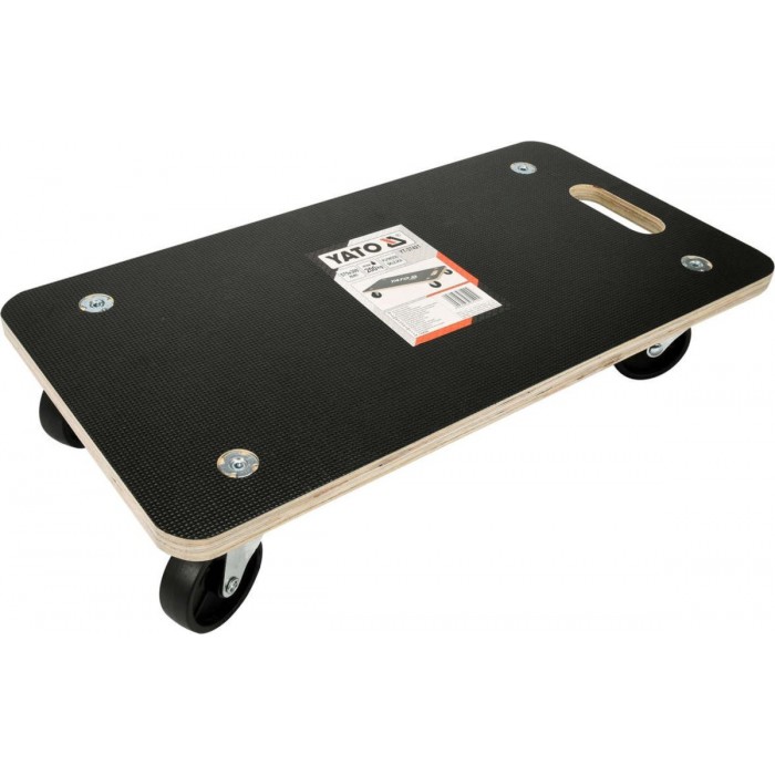 Візок-платформа YATO 575х 300х 18 мм на 4 колесах Ø= 75 мм, навантаж.- 200 кг, h= 110 мм [6]