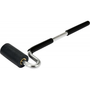 Валик притискний гумовий YATO : Ø38 x 75 мм, алюмінієва ручка L= 320 мм [6/24]