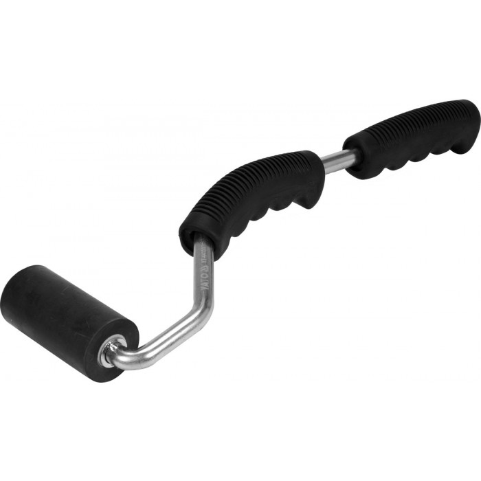 Валик притискний гумовий YATO : Ø38 x 75 мм, сталева ручка L= 370 мм [6/24]