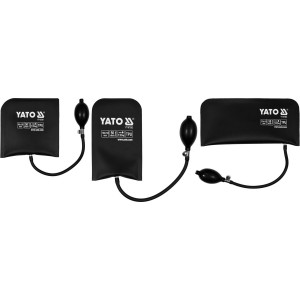 Подушки монтажні, надувні YATO: навант.-135кг, висота-50 мм, 270х130/ 165х150/ 190х110 мм, 3 шт [48]