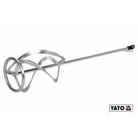 Міксер спіральний потрійний для буд. сумішей оцинкований YATO: Ø120 x 590 мм, HEX, max 15-25 кг(DW)