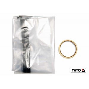 Плівка пилезахисна для дверних і віконних отворів YATO: 220х120 см, тип "L", отвір- 180 х 90 см [12]