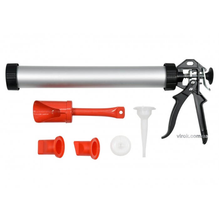 Пістолет для затирання швів YATO : L= 400 мм, V= 1 л, зі змінними насадками [12/96]