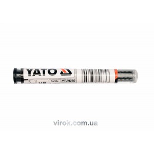 Стержень графітний YATO : "HВ", чорний для олівця автомата. 5 шт. [20/1000]