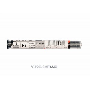 Стержень графітний YATO : "H2", чорний для олівця автомата. 5 шт. [20/1000]