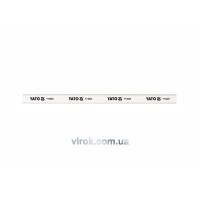 Олівець столярний YATO : L= 245 мм х 15 мм, білий. уп. 144 шт. [8]