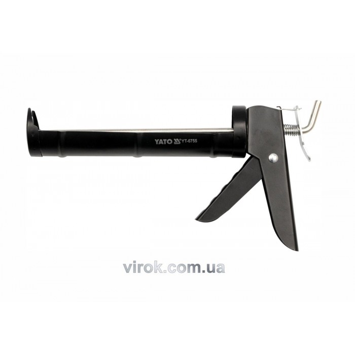 Пістолет півкруглий зміцнений для нанесення герметиків YATO, l= 225 мм [10/20]