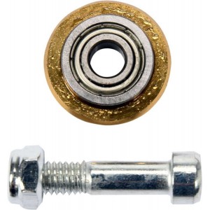 Ролик для плиткорізу підшипниковий з тримачем YATO, Ø= 22х6 мм, t= 6 мм, покритий титаном [50]