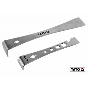 Скребки з нержавіючої сталі L-подібні YATO: 235 х40 х40 мм і 170 х 32 х 25 мм, t= 2.5 мм, 2 шт [12]