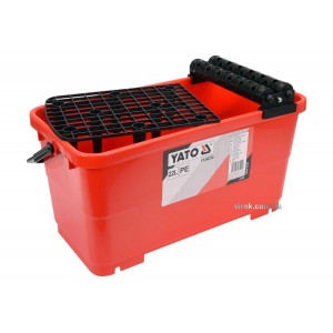 Відро пластикове з валами і решіткою YATO, 22 л, для плиточних робіт [42]