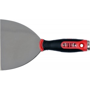 Шпатель з нержавіючої сталі, шліфований YATO, 125 мм, двокомпонентна ручка з гніздом з 4 викрутк. вс