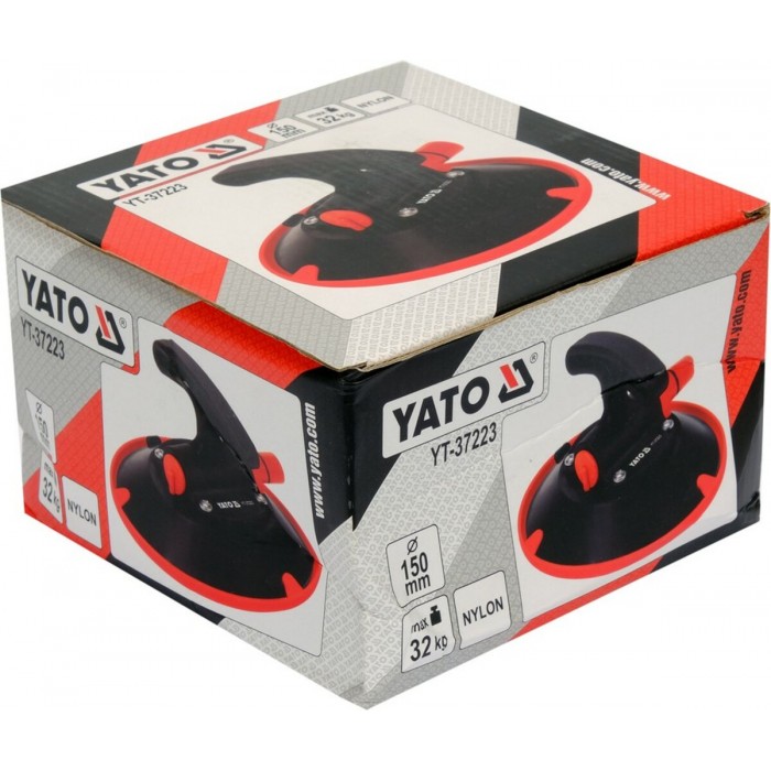 Присоска вакуумна YATO: чашка Ø= 152 мм, m= 32 кг [24]