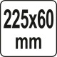 Пістолет для нанесення герметиків з фіксатором YATO : L= 225 мм, W= 60 мм [12/432]
