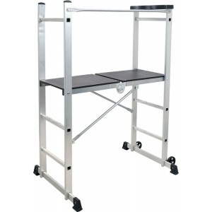 Риштування складане на 2 колес YATO з платфор- 104х40см висота- 90см, 154x113.5x86см, з алюмінію [1]