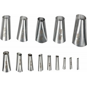 Сопла для нанесення герметиків YATO Ø= 5-35 мм, з нержавіючої сталі, 14 шт. [50]