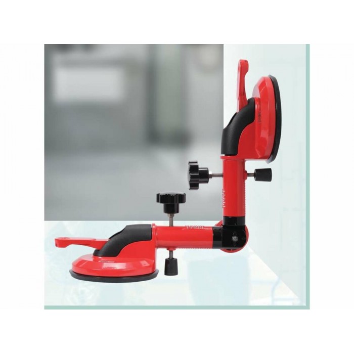 Присоска  для скла та плитки YATO: 2 чашки Ø= 118 мм, m= 50 кг, l= 300 мм, кут- 90-270° [10]