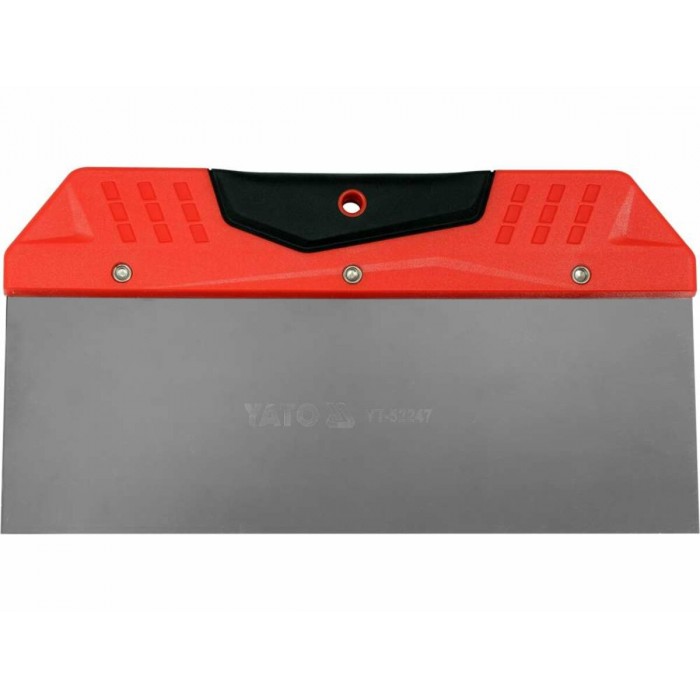 Шпатель для фінішного шпаклювання YATO, 250 мм t= 0.5 мм з нержавіючої сталі [12/120]