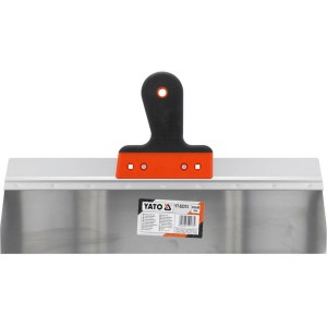 Шпатель фасадний YATO роб. частина- 450х 90мм з нержавіючої сталі, l=250 мм, двокомпонент ручка [10]