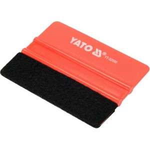 Шпатель з повстяною накладкою YATO: 100 х 73 мм для дотискання плівки [20]