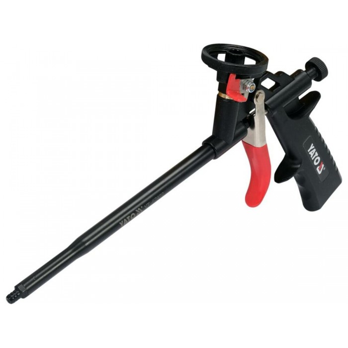 Пістолет для нанесення монтажної піни YATO: L=320/225мм, алюмін/сталев. корпус, регуляція подачі[20]