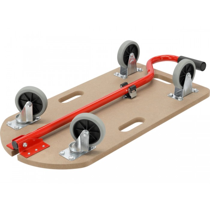 Візок-платформа з складан тримачем- 78см YATO 700х375х18 мм на 4 колесах Ø= 100мм, навантаж.- 250 кг