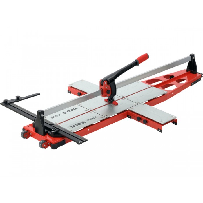 Плиткоріз ручний YATO з 1 напрямною, L= 130cм, 2 різця Ø= 22x6x6 мм, макс. товщина- 14мм, кут- 0-60°