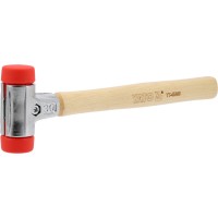 Молоток по бруківці YATO обух з високопружного ПЕ m= 522 г Ø= 30 мм, дерев'яна ручка, заг l= 300 мм
