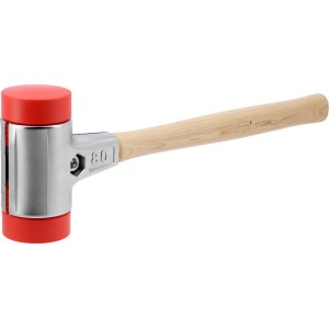 Молоток по бруківці YATO обух з високопружного ПЕ m= 2870 г Ø= 80 мм, дерев'яна ручка, заг l= 550 мм