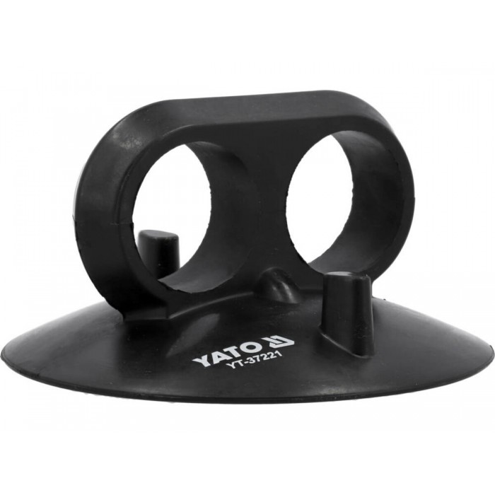 Присоска вакуумна одинарна YATO: чашка Ø= 125 мм, m= 5 кг, силіконова [60]
