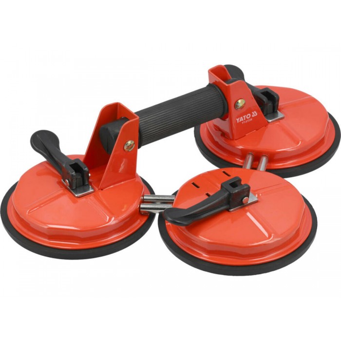 Присоска вакуумна YATO: 3 чашки Ø= 150 мм, m= 155 кг [10]