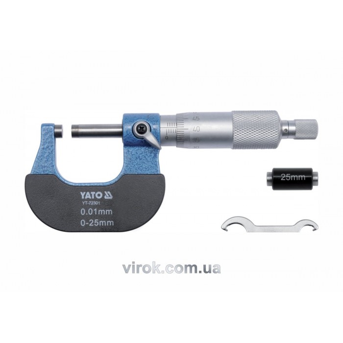 Мікрометр YATO з точністю 0.01 мм в діапазоні 25 - 50 мм [50]