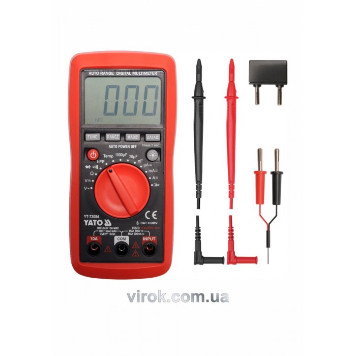 Мультиметр для вимірювання електричних параметрів YATO(DW)