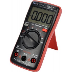Мультиметр TRUE RMS електричних параметрів YATO з LCD-цифровим діапазоном 6000  [100]