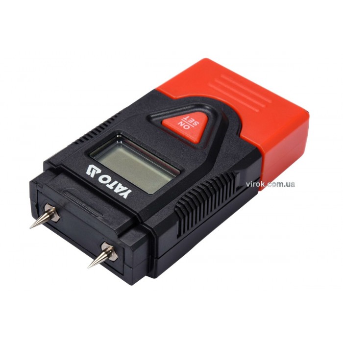 Вологомір електронний для деревини і будматеріалів YATO межами-0,2-42% з макс.глибин.чутлив- 7мм(DW)