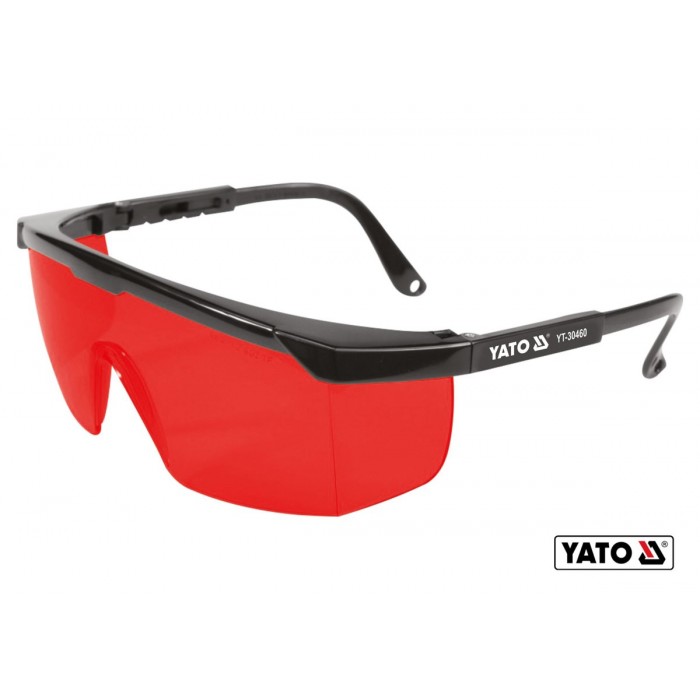 Окуляри червоні YATO для роботи з лазерними приладами [100]