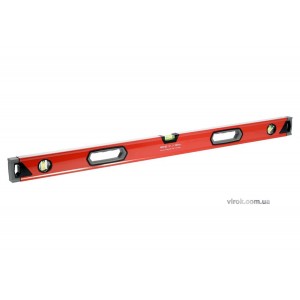 Рівень алюмінієвий YATO : L= 100 см. 3 капсули, 2 ручки [10/20/300]