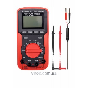 Мультиметр для вимірювювання електричних параметрів YATO(DW)